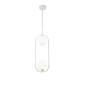 Lampa wisząca RING MOD013PL-02W biała 2xG9 wys.48cm