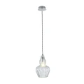 Lampa wisząca EUSTOMA MOD238-PL-01-TR szara 1xE14 wys.23cm