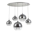 Lampa wisząca FERMI P140-PL-170-5-N szara 5xE27 wys.35cm