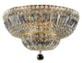 Lampa wisząca BASFOR DIA100-CL-12-G złota 12xE14 wys.29.5cm