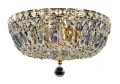 Lampa wisząca BASFOR DIA100-CL-03-G złota 3xE14 wys.18cm