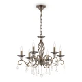 Lampa wisząca GRACE RC247-PL-06-R mosiądz 6xE14 wys.56cm