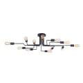 Plafon GILBERT T532CL-12B czarny 12xE27 szer.123cm