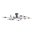Plafon GILBERT T532CL-12B czarny 12xE27 szer.123cm
