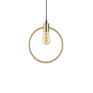 Lampa wisząca Ideal Lux ABC SP1 ROUND mosiądz 1xE27 wys.38cm