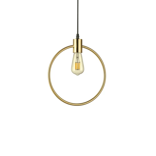 Lampa wisząca ABC SP1 ROUND mosiądz 1xE27 wys.38cm