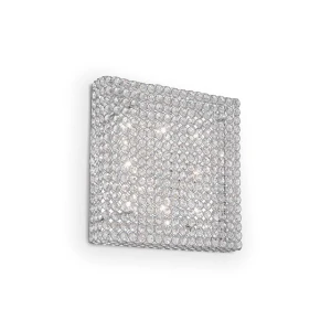 Plafon Ideal Lux ADMIRAL PL8 srebrny 8xG9 szer.51cm