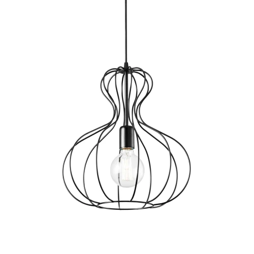 Lampa wisząca AMPOLLA-1 SP1 czarna 1xE27 czarna 55cm
