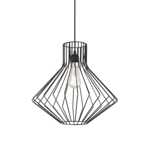 Lampa wisząca Ideal Lux AMPOLLA-4 SP1 czarna 1xE27 wys.54cm