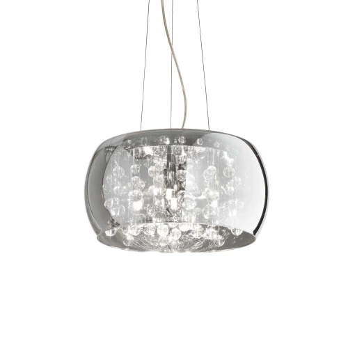Lampa wisząca AUDI-80 SP5 srebrna 5xG9 wys.26cm