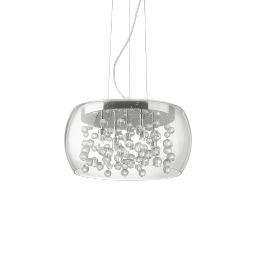 Lampa wisząca AUDI-80 SP5 srebrna 5xG9 wys.26cm