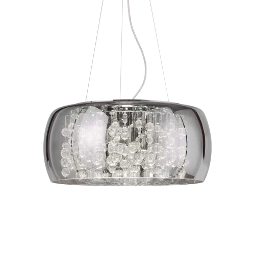 Lampa wisząca AUDI-80 SP8 srebrna 8xG9 wys.26cm