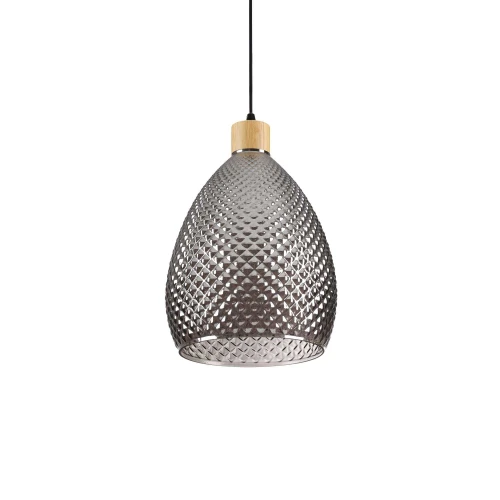 Lampa wisząca BERGEN-1 SP1 czarna 1xE27 wys.38cm