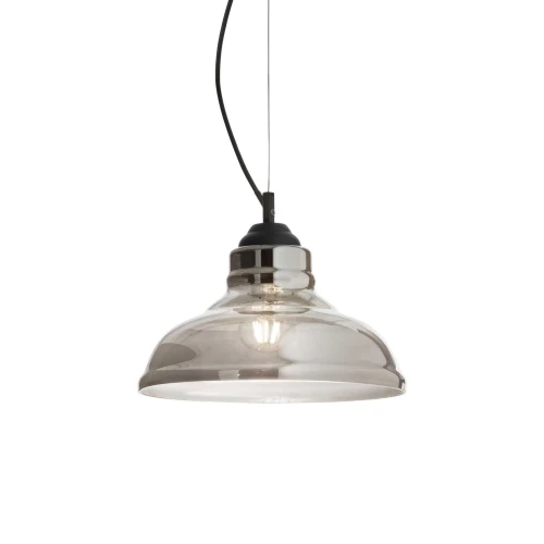 Lampa wisząca BISTRO SP1 PLATE czarna 1xE27 wys.21cm