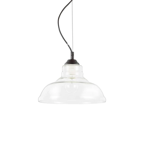 Lampa wisząca BISTRO SP1 PLATE czarna 1xE27 wys.21cm