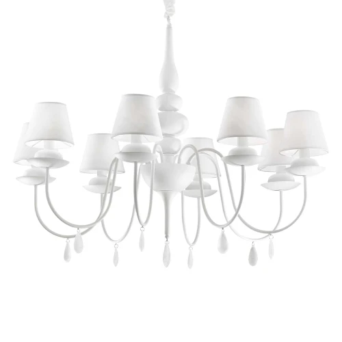Lampa wisząca BLANCHE SP8 biała 8xE14 wys.90cm