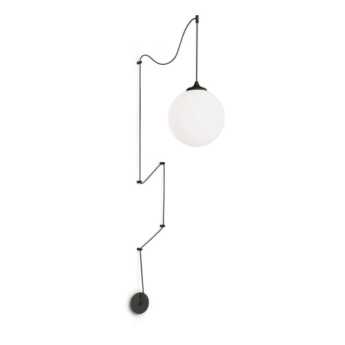 Lampa wisząca BOA SP1 czarna 1xE27 wys.48cm