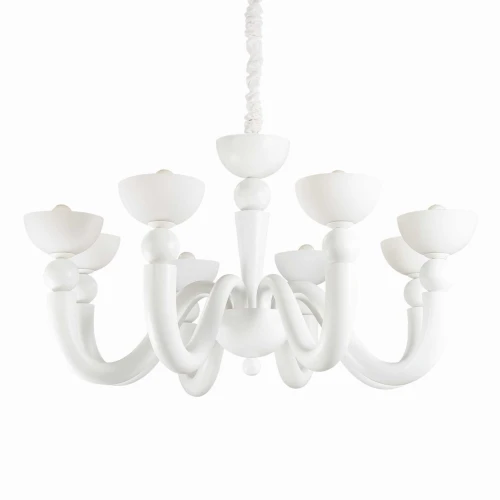 Lampa wisząca BON BON SP8 biała 8xE14 wys.75cm