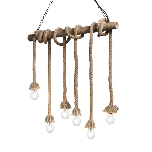 Lampa wisząca CANAPA SP6 czarna 6xE27 wys.75cm