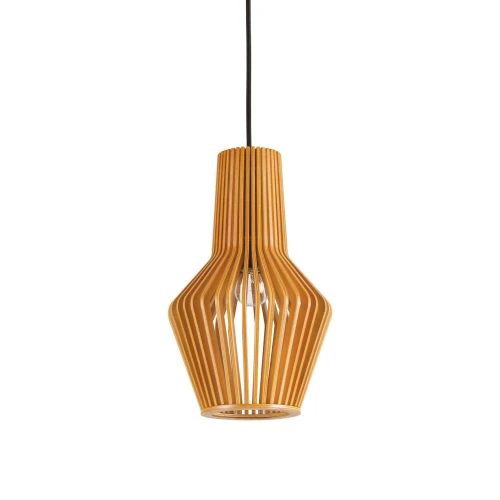 Lampa wisząca CITRUS-1 SP1 drewniany 1xE27 wys.45cm