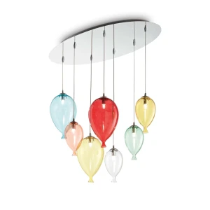Lampa wisząca Ideal Lux CLOWN SP7 kolorowy 7xG9 wys.40cm