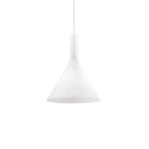 Lampa wisząca Ideal Lux COCKTAIL SP1 mała biała 1xE14 wys.32cm