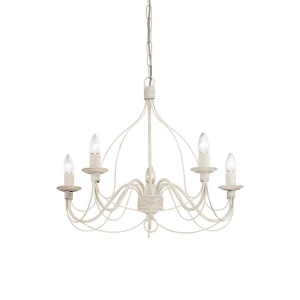 Lampa wisząca Ideal Lux CORTE SP5  biała 5xE14 wys.75cm