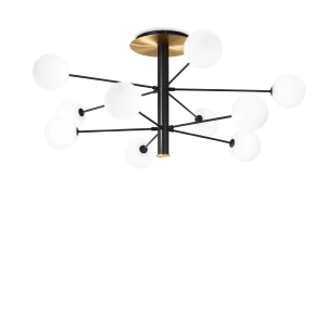 Plafon Ideal Lux COSMOPOLITAN PL10 czarny 10xG9 szer.124cm