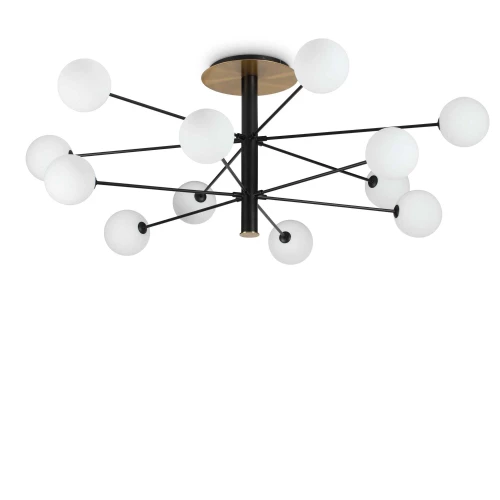 Plafon COSMOPOLITAN PL12 czarny 12xG9 szer.145cm