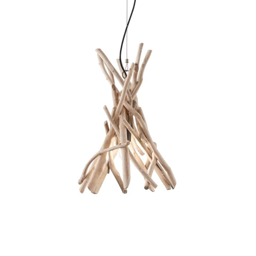 Lampa wisząca DRIFTWOOD SP1 drewniany 1xE27 wys.65cm