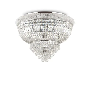 Plafon Ideal Lux DUBAI PL24 srebrny 24xE14 78