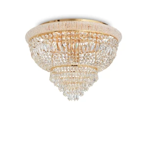 Plafon Ideal Lux DUBAI PL24 złoty 24xE14 78