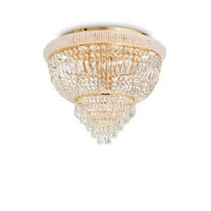 Plafon Ideal Lux DUBAI PL6 mosiądz 6xE14 52