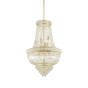 Lampa wisząca Ideal Lux DUBAI SP10 mosiądz mosiądz 10xE14 wys.98cm