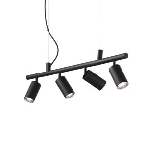 Lampa wisząca Ideal Lux DYNAMITE SP4 czarna 4xGU10 wys.16.5cm