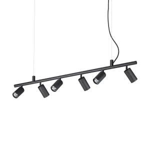 Lampa wisząca Ideal Lux DYNAMITE SP6 czarna 6xGU10 wys.16.5cm