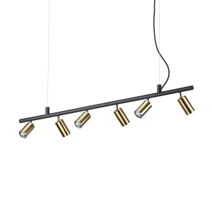 Lampa wisząca Ideal Lux DYNAMITE SP6 mosiądz 6xGU10 wys.16.5cm
