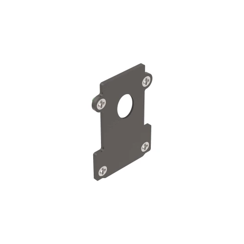 System szynowy EGO_END_CAP_RECESSED_CON_FORO_BK