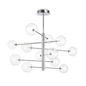 Lampa wisząca Ideal Lux EQUINOXE SP12 srebrna 12xG4 wys.90.5cm