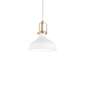 Lampa wisząca Ideal Lux ERIS-1 SP1 biała 1xE27 wys.33cm