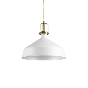Lampa wisząca Ideal Lux ERIS-2 SP1 biała 1xE27 wys.39cm