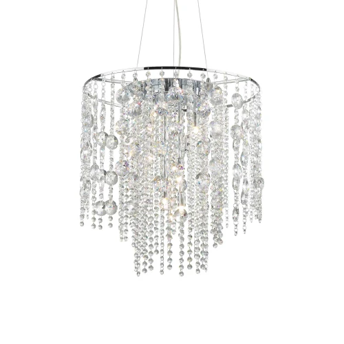 Lampa wisząca EVASIONE SP10 srebrna 10xG9 wys.46cm