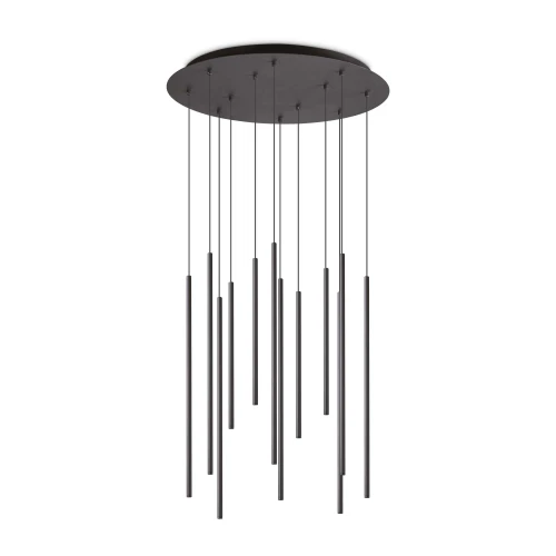 Lampa wisząca FILO SP12 czarna 12xLED wys.86cm