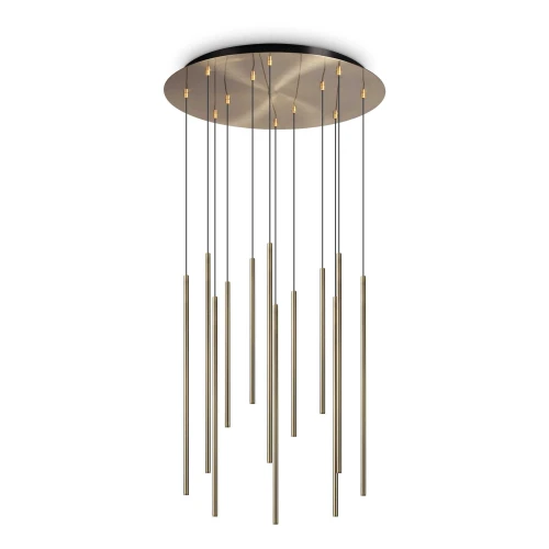 Lampa wisząca FILO SP12 mosiądz 12xLED wys.86cm