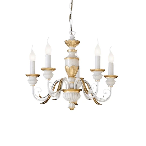 Lampa wisząca FIRENZE SP5 biała 5xE14 wys.45cm