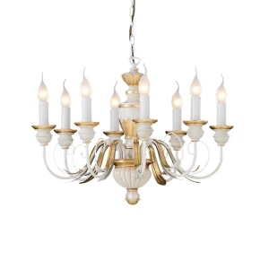 Lampa wisząca Ideal Lux FIRENZE SP8 biała 8xE14 wys.45cm