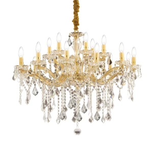 Lampa wisząca Ideal Lux FLORIAN SP18 mosiądz 18xE14 wys.95cm