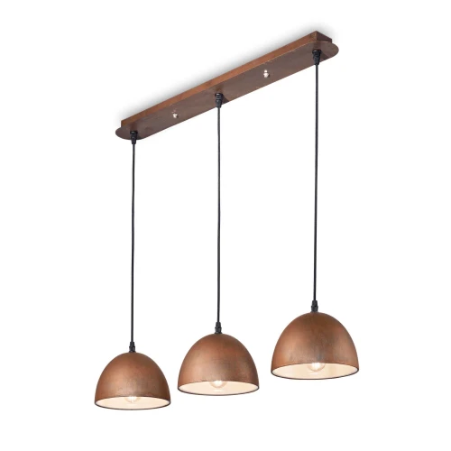 Lampa wisząca FOLK SP3 CORTEN brązowy wenge 3xE27 wys.30cm