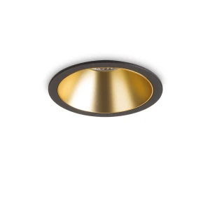 Oprawa podtynkowa Ideal Lux GAME okrągła czarno złota 11W 3000K LED
