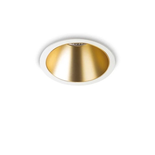 Oprawa podtynkowa GAME okrągła biało złota  11W 3000K LED